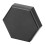 Billiard Chalk Case Magnetic Hexagonal Aluminum Single Section Pool Cue Chalk Box for Hexagonal Round Chalk Black 6