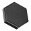 Billiard Chalk Case Magnetic Hexagonal Aluminum Single Section Pool Cue Chalk Box for Hexagonal Round Chalk Black 14