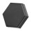 Billiard Chalk Case Magnetic Hexagonal Aluminum Single Section Pool Cue Chalk Box for Hexagonal Round Chalk Black 9