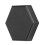 Billiard Chalk Case Magnetic Hexagonal Aluminum Single Section Pool Cue Chalk Box for Hexagonal Round Chalk Black 15