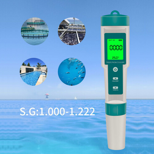 7-in-1-Wassertest 160mAh Weiß+Blau 18537mm 2