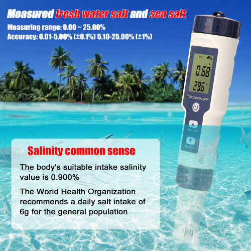 5-in-1-Multi-Parameter-Tester 180x37mm ABS 160mAh 2