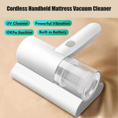 Vacuum Mite Remover with UV Light Portable Rechargeable Mite Cleaner for Pillows Sofas Carpets 2