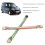 Windscreen Wiper Motor Linkage Push Rod Arms Set Solid Construction Replacement for Kangoo 2008 to 2019 7