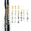 Kristall-Rhinestone-Dreadlock-Perle, 146 Stück, Legierung/ABS 4