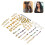 80 Stück Kristall-Rhinestone-Legierungs-Dreadlock-Set 14