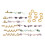 80 Stück Kristall-Rhinestone-Legierungs-Dreadlock-Set 10