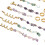 80 Stück Kristall-Rhinestone-Legierungs-Dreadlock-Set 7