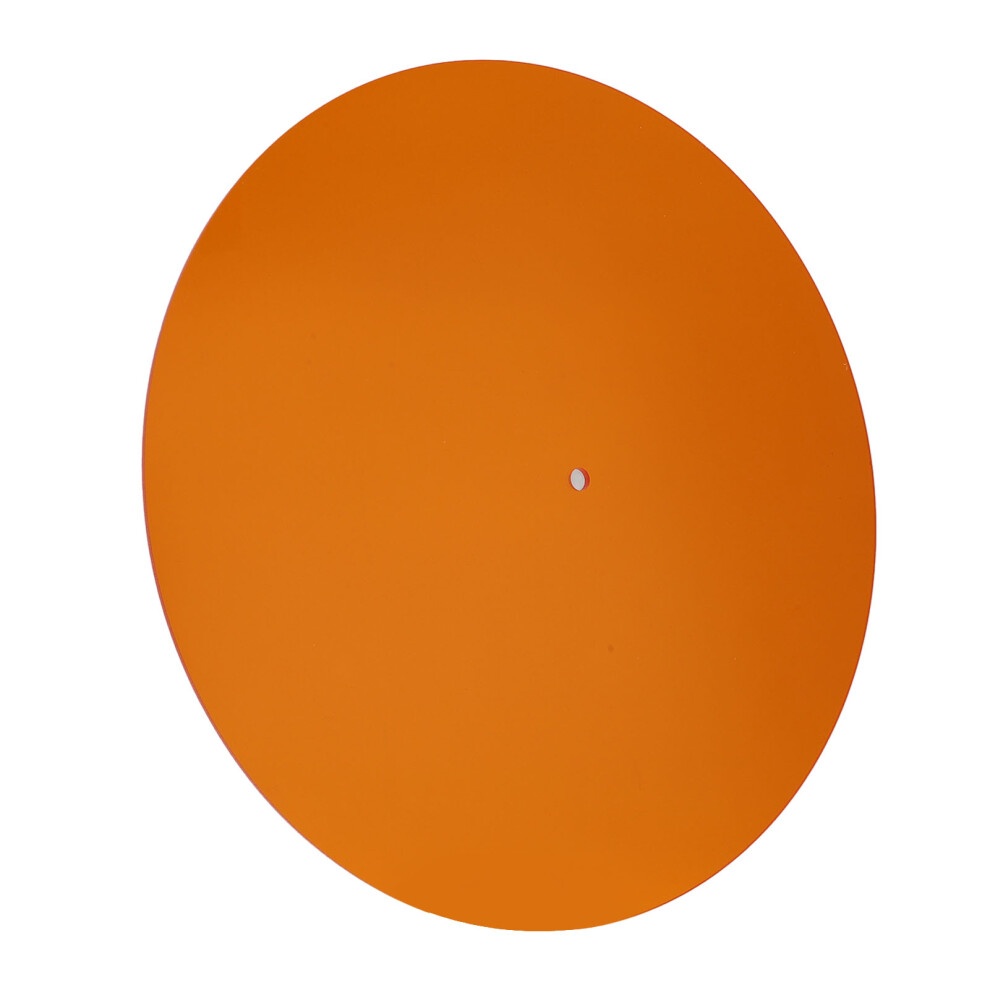 Acrylic Turntable Mat Reduce Noise Improved Sound Quality Anti Static Slipmat For Lp Records 12In Orange 3331313501845