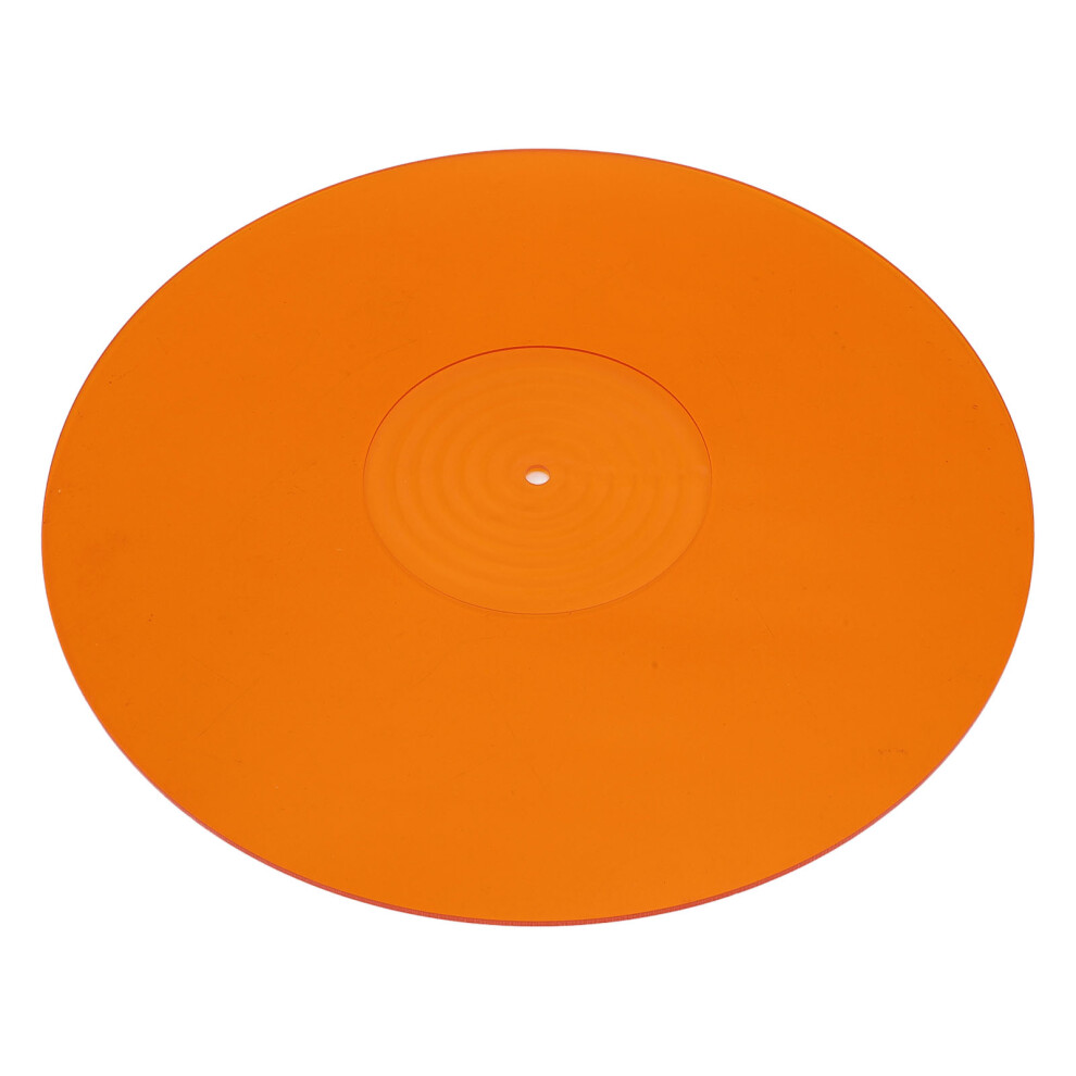 Record Turntable Pad Anti Static Acrylic Improve Sound Quality Professional Turntable Slipmat For Lp 12 Inch Record Orange 9301313501804