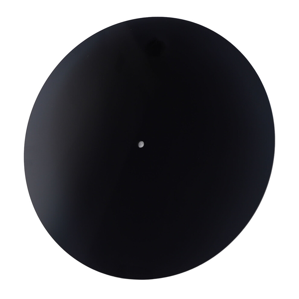 Acrylic Turntable Mat Reduce Noise Improved Sound Quality Anti Static Slipmat For Lp Records 12In Black 4651313501898