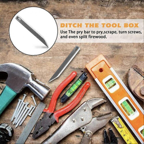 Small Portable EDC Keyrings Pry Bar Durable Multitool Keychain Prybar for Camping 1
