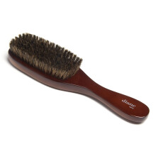 Diane Premium 100% Boar Wave Brush for Men and Barbers - Medium Bristles for Thick Coarse Hair - Use for Detangling, Smoothing, Wave Styles, Soft on S