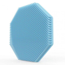 (Lake Blue) Exfoliating Body Scrub Brush Soft Portable Hair Scalp Massage Brush for Bathroom