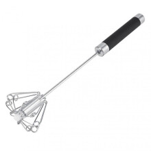 (1pcs)1/2pcs Semi-Automatic Rotatable Egg Whisk Ergonomical Time-Saving Food Mixer for Baking