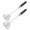 (2pcs)1/2pcs Semi-Automatic Rotatable Egg Whisk Ergonomical Time-Saving Food Mixer for Baking 1