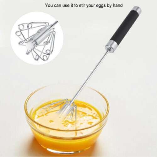 (2pcs)1/2pcs Semi-Automatic Rotatable Egg Whisk Ergonomical Time-Saving Food Mixer for Baking 2