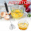 (1pcs)1/2pcs Semi-Automatic Rotatable Egg Whisk Ergonomical Time-Saving Food Mixer for Baking 2