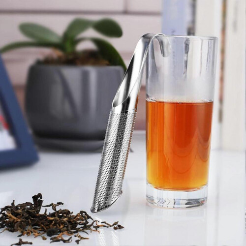 2pcs Stainless Steel Tea Diffuser Fine Mesh Tea Infuser with Handle Design for Home Office Mug Fancy Filter 2