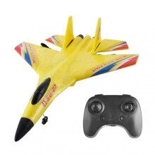 (Yellow) Children's Remote Control Glider Toy Fall-Resistant Durable Puzzle Toys Gift for Children's Day