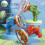 (Red) Handheld Dinosaur Bubble Machine for Kid Battery Powered Bubble Maker for Boys Girls 4
