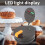 Cake Pop Maker with Non Stick Coating 1400W Double Sided Baking Edge Sealing Makes 8 Cake Pops Machine EU Plug 220V 12