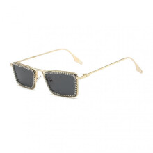 (Golden Gray) Vintage Rectangle Sunglasses Restore Real Color Wear-resistant Glasses for Outdoors