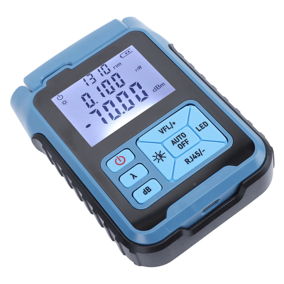 Fiber Optic Meter Mini Portable Power Cable Tester High Accuracy Multi Functional Rechargeable 850Â1650Nm Light 9421313505708