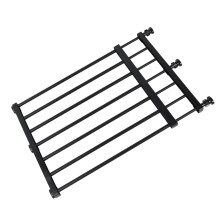 Verstellbares Indoor-Kurz-Hundezaun 42 cm Schwarz für Kleine Haustiere