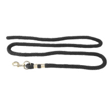 2m Horse Lunge Line Anti Breakage Rope Anti Slip Grip Horse Training Rope with Hook for Walking Handling Black