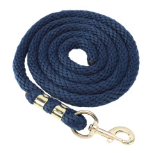 2m Horse Lunge Line Anti Breakage Rope Anti Slip Grip Horse Training Rope with Hook for Walking Handling Dark Blue