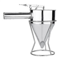 Piston Funnel - Stainless Steel Baking Funnel Dispenser with Desserts