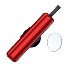 (T58, Red) Safe Hammer Car Window Breaker Hard Material Under Water Glass Breaker Essential Tool for Every Car Owner
