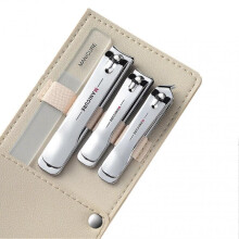 (Silver) 4-piece Nail Clippers High Hardness Incisive Nail Sissors for Daily Use
