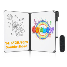 A5-Doppelseitiges Whiteboard 210148 mm Pink/Schwarz