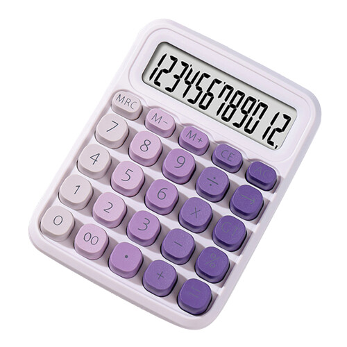 12-stelliger Dual-Power-Rechner 14x10.5cm Gradient Candy