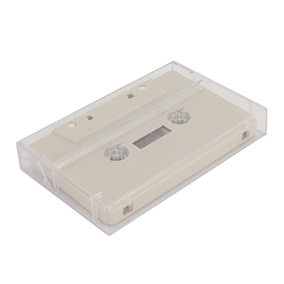 Blank Cassette Tape 45 Minute Premium Sound Empty Cassette Tape With Clear Case For Sound Music Recording Gray
