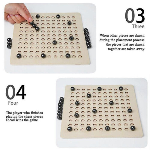 (B) Desktop Game Magnets Chesses Strategies Training Educational Desktop Game for Home 1