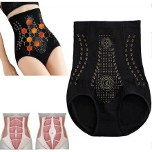 (XL, Black) Ions Tech Unique Fibre Restoration Shaper, Graphene Honeycomb Vaginal Tighteningbody Shaping Briefs,fat Burning Tummy