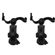 (Black)Helmet Headphone Rail Adapter Kit 360-Degree Rotation Headset Helmet Rail Mount Kit for OPS Core ARC Rails
