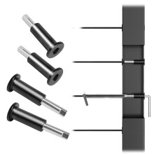 [Patente] Muzata Kit de Corrimão de Cabo Invisível Preto 10Pack para Sistema de Cabo 1/8"