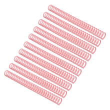 A4 Kunststoff-Bindekämme 10 Stück 150 Seiten 30 Ringe rosa Leicht zu öffnen und zu schließen 19 mm