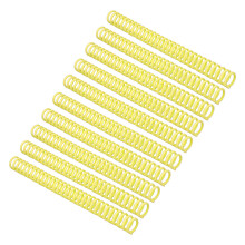 10 Stück 19 mm gelb 30-Ring-Kammrücken 150 Seiten