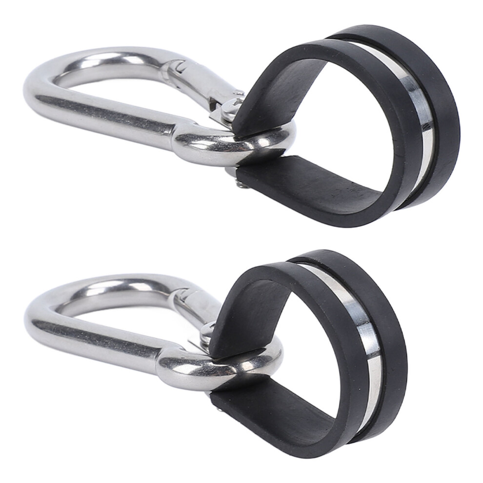 2Pcs Airpower Line Clamp Stainless Steel Hanger Bracket Mounting Assembly Cushion Clamps For 3 In 1 Wrap Air Hose Lines Kit 4031313520141