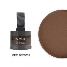 (Medium Brown)4g Eyebrow Hairline Printing Powder Waterproof Instant Root Cover Thickening Tinting Powder for Women Girls Makeup Tool