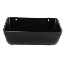 Kunststoff-Futterspender zum Aufhängen am Zaun 473 g 285 x 140 mm Schwarz