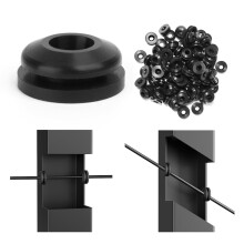 Muzata 100Pack Beschermhoezen voor Kabel Railing Kits voor 25 30 35 Graad Metaal Post