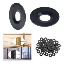 Muzata 20er-Pack Kabelgelnder-Set, schwarze Schutzhlse, selbstklebende Tlle, schtzend fr 1/8 Zoll, 5/32 Zoll, 3/16 Zoll, Drahtseil, Holz, Metall