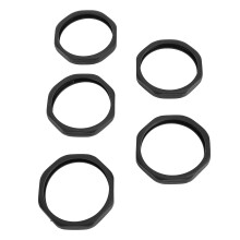 5 Stück Silikon-Mikrofon-Anti-Roll-Ring, rutschfest