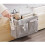 (Dark Grey)Bedside Storage Bag Hanging Organizer Bedside Caddy for Bunk Dorm Rooms Bed Rail 5